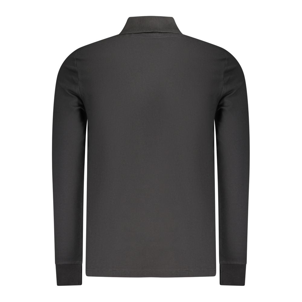 Katoenen Poloshirt — Zwart