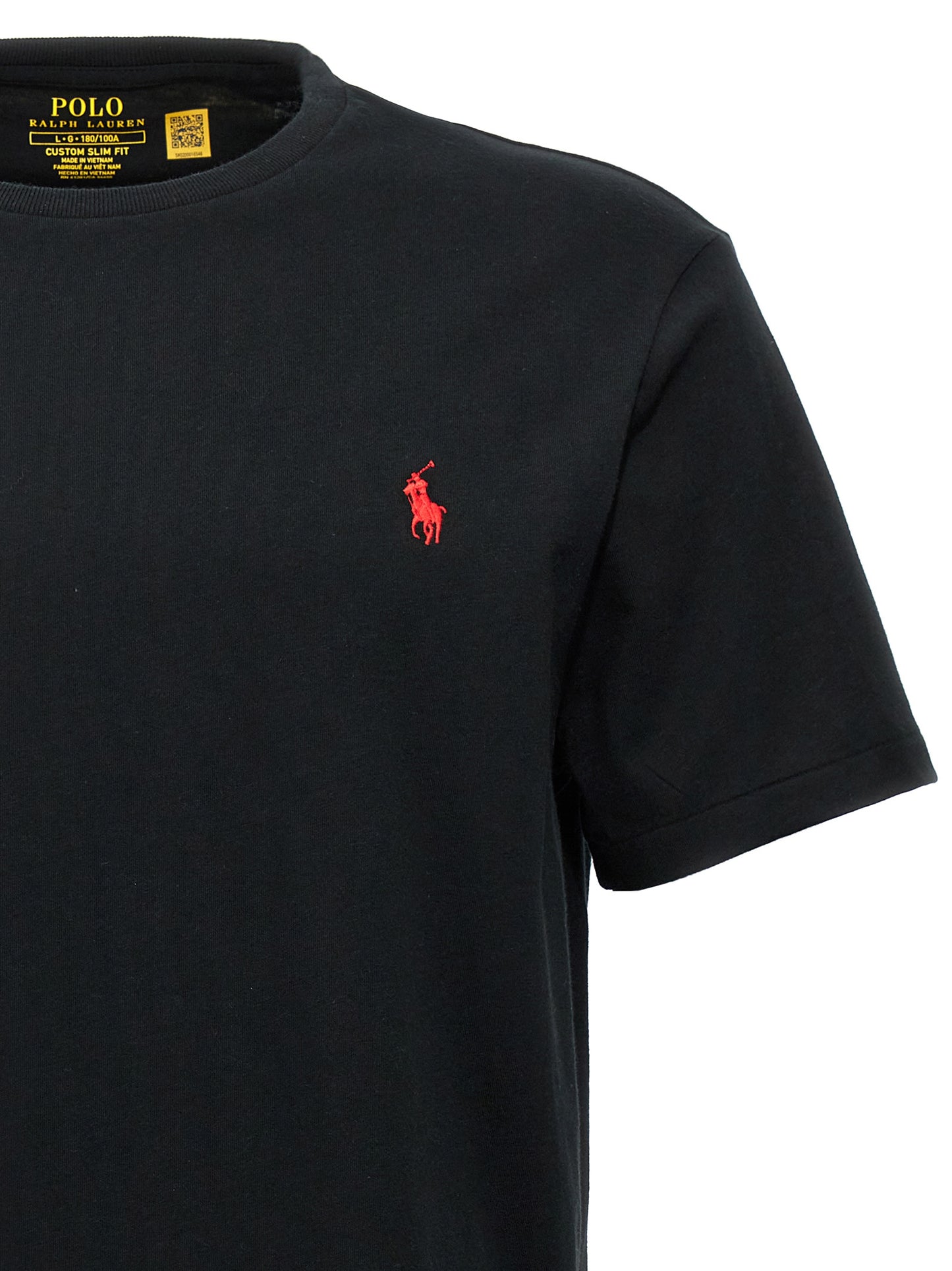 Katoenen T-shirt — Zwart