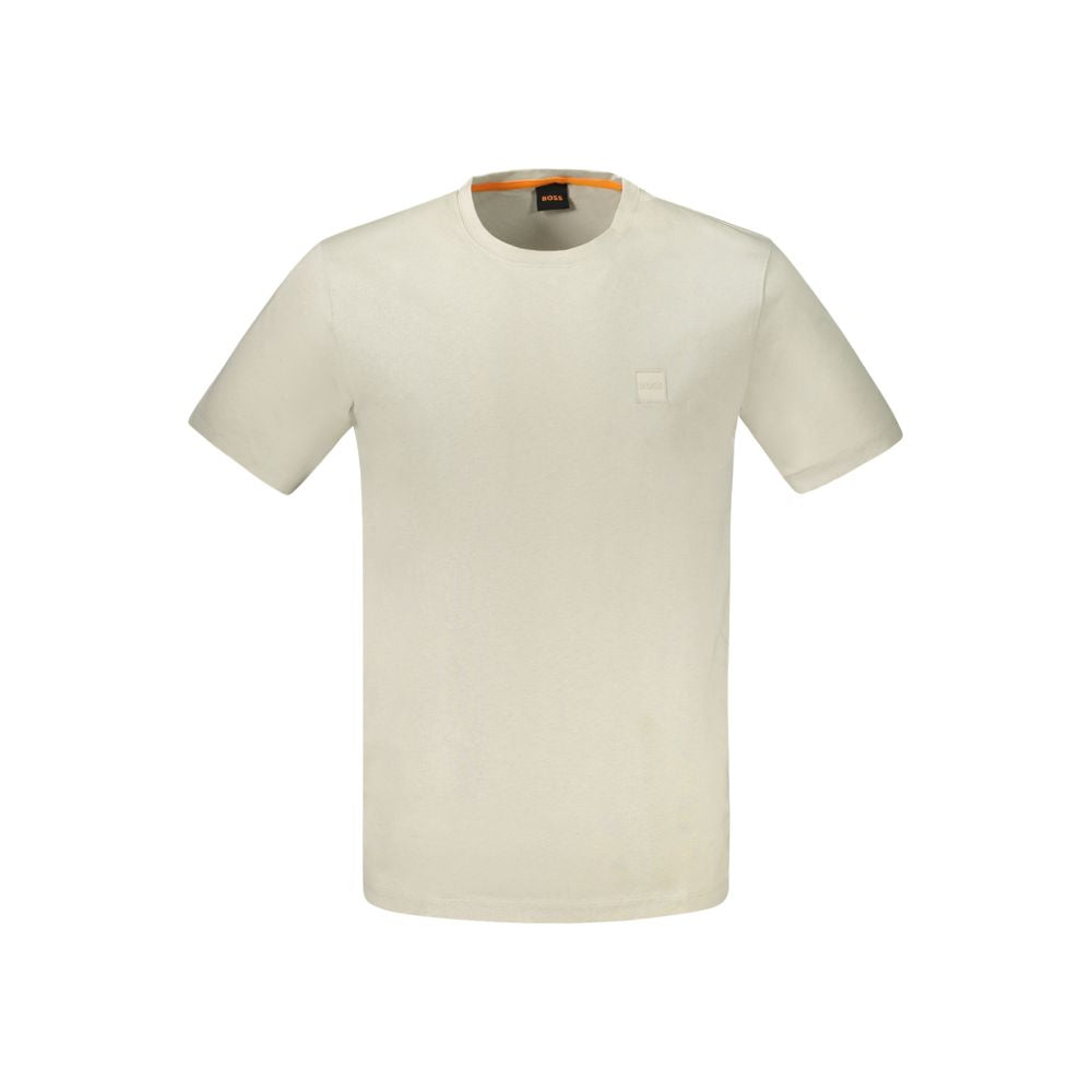 Katoenen T-shirt — Beige