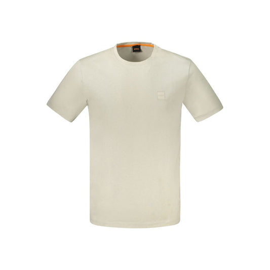 Katoenen T-shirt — Beige