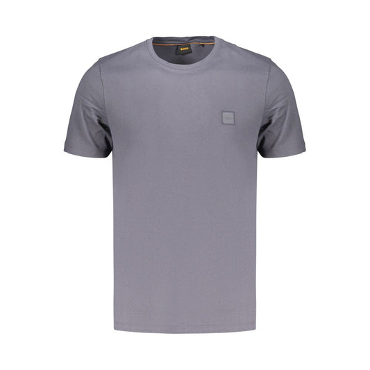 Katoenen T-shirt — Blauw