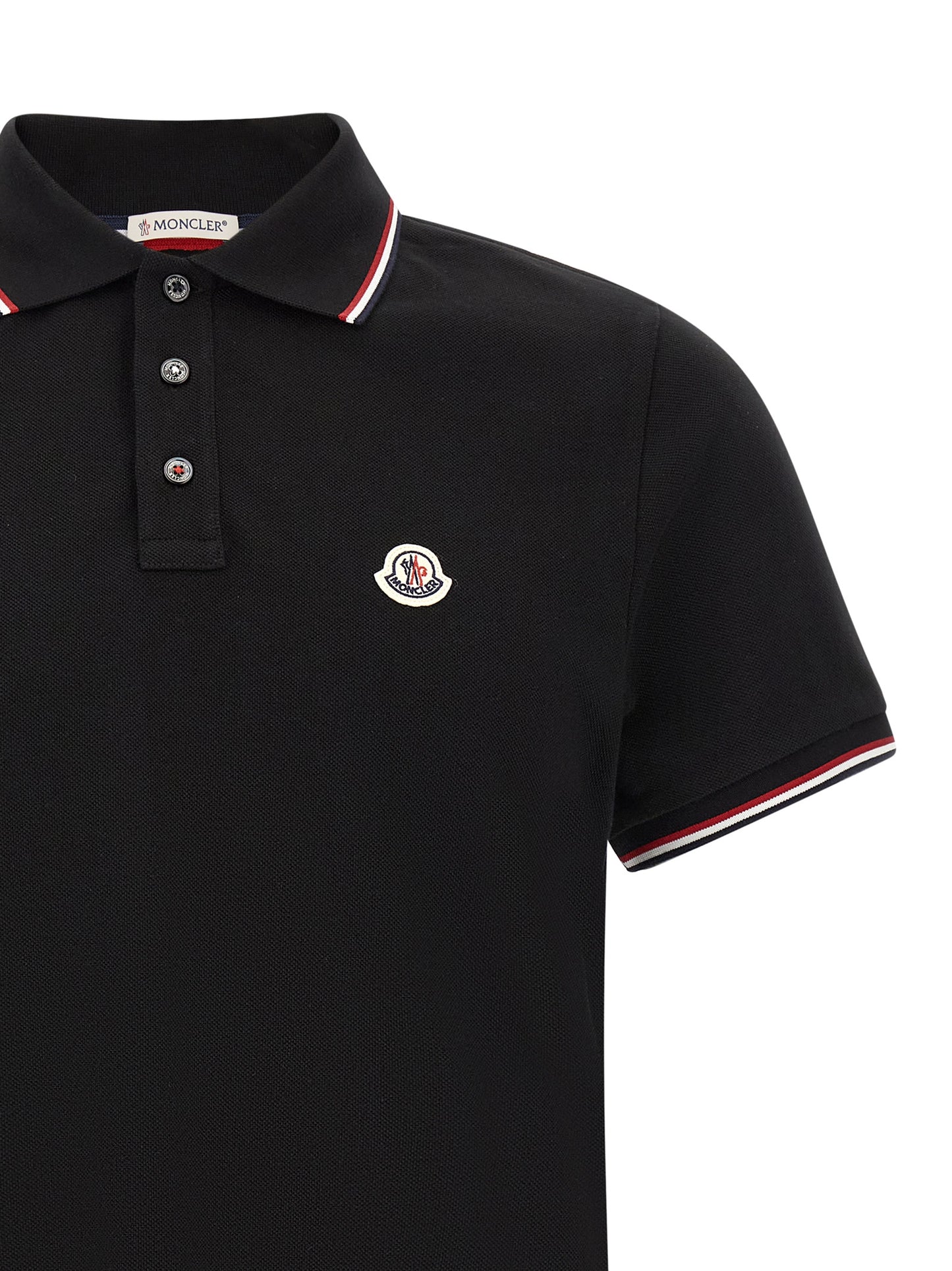 Katoenen Polo — Zwart