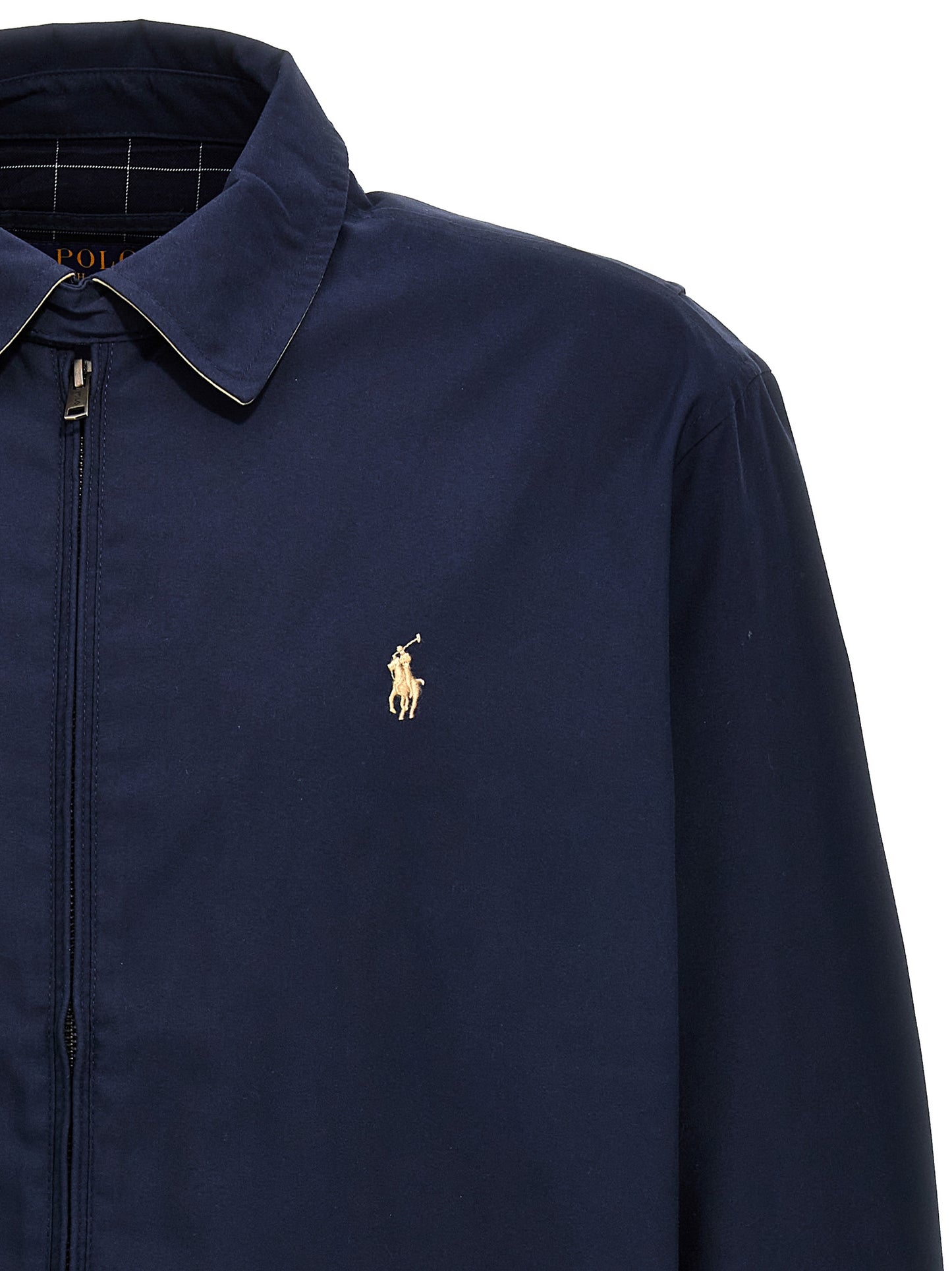 Polyester Bomberjack — Blauw