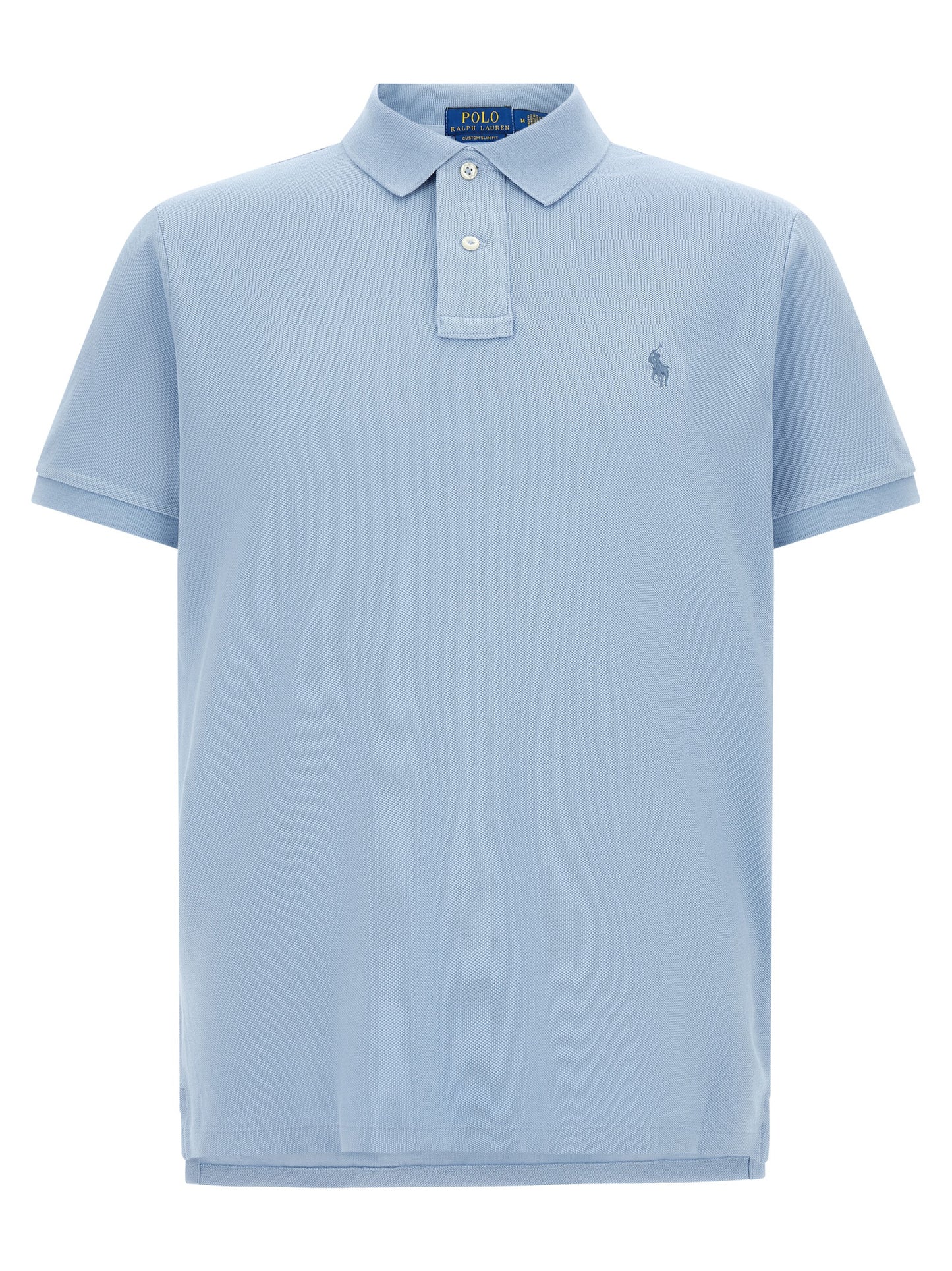 Katoenen Poloshirt — Lichtblauw