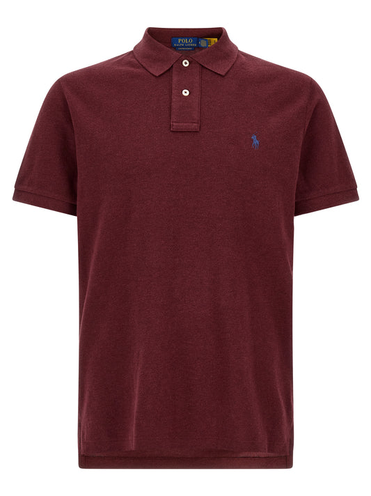 Katoenen Poloshirt — Bordeaux