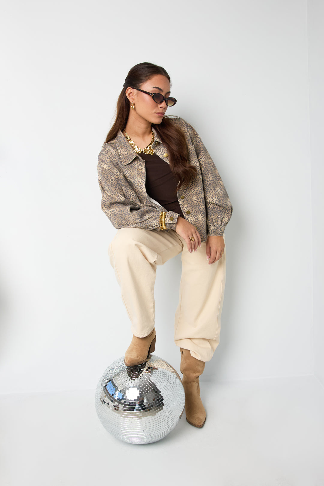 the cow girl & loving leopard jeans