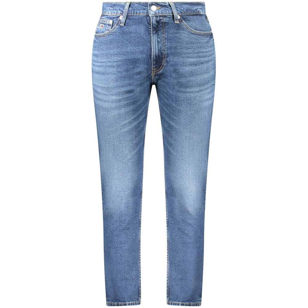 Katoenen Dad jeans — Blauw