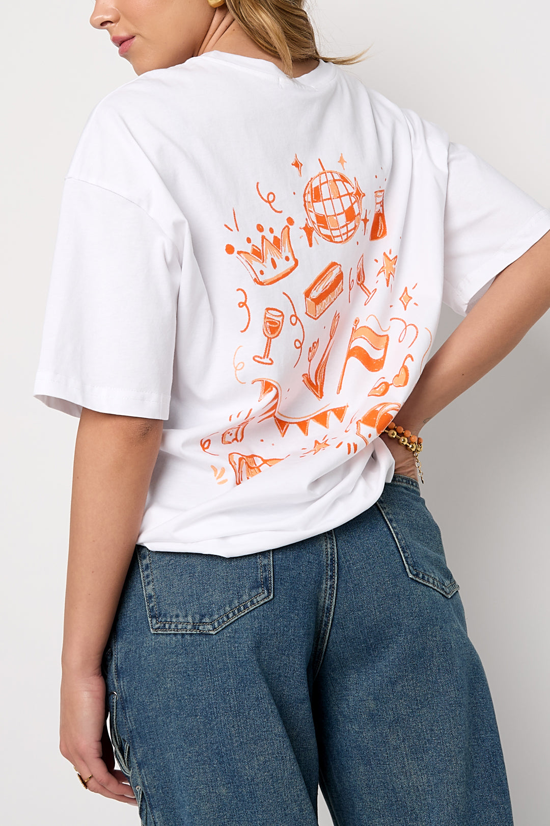 Crown Cartoon Pattern T-shirt